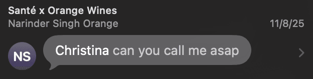 christina can you call me asap